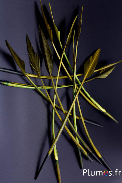 Cigno motivo freccia - 20-30 cm - kaki